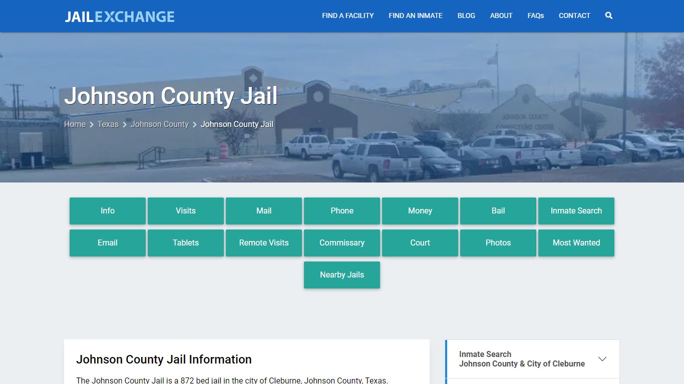 Johnson County Jail, TX Inmate Search, Information